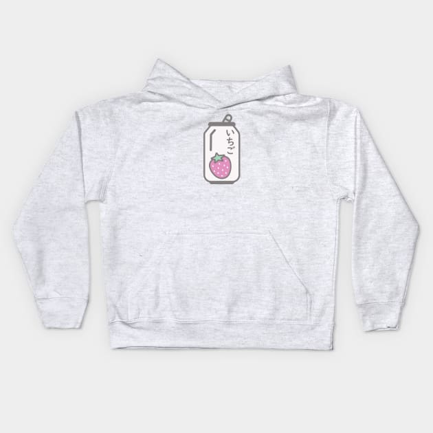 Ichigo Drink - Strawberry Kids Hoodie by WakuWaku